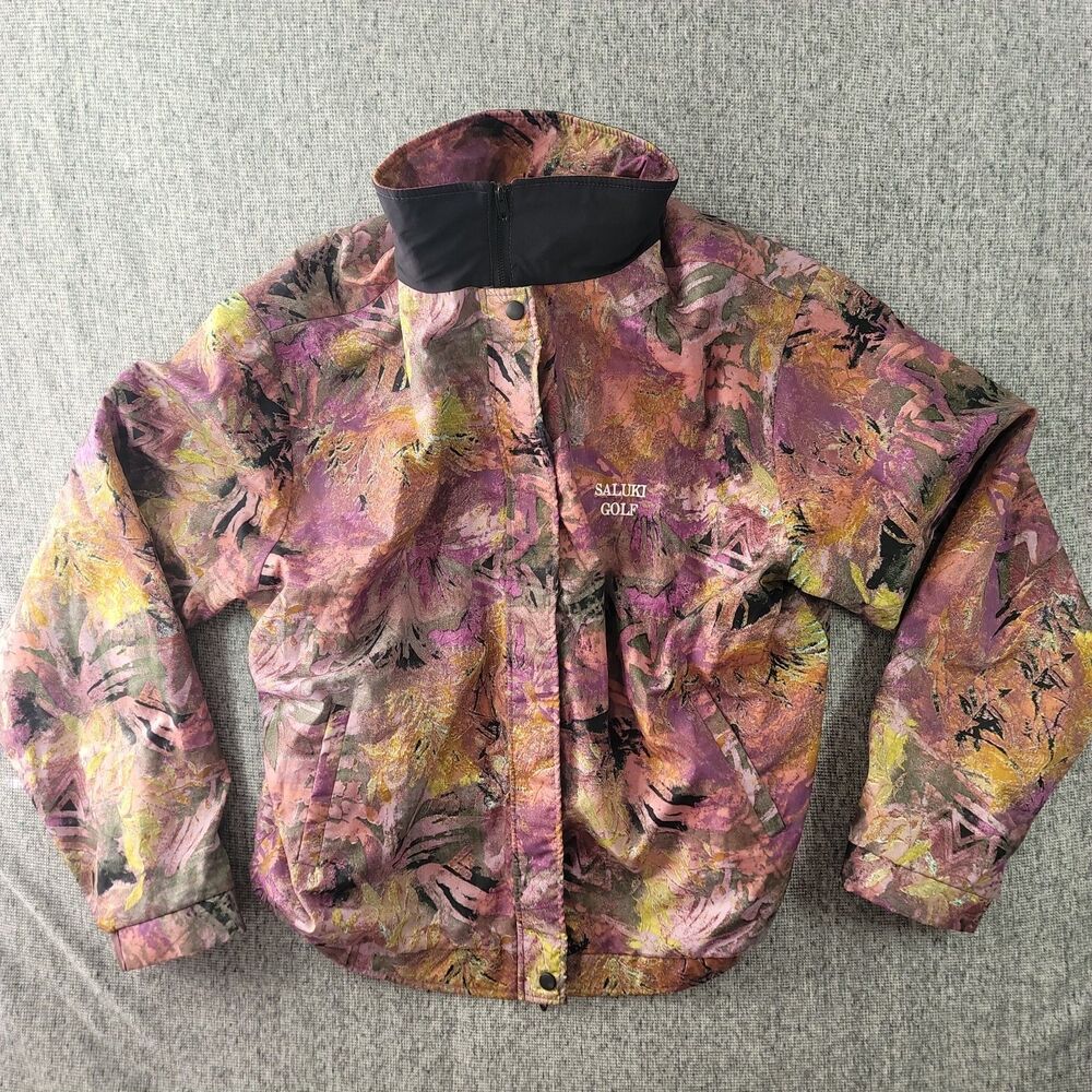 Vtg Forresters Gore-Tex Jacket Mens XL Saluki Golf Camo Windbreaker Portland